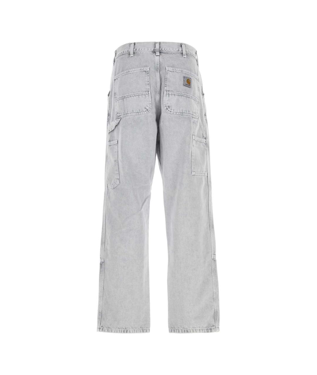 CARHARTT WIP Серые хлопковые повседневные брюки, фото 2