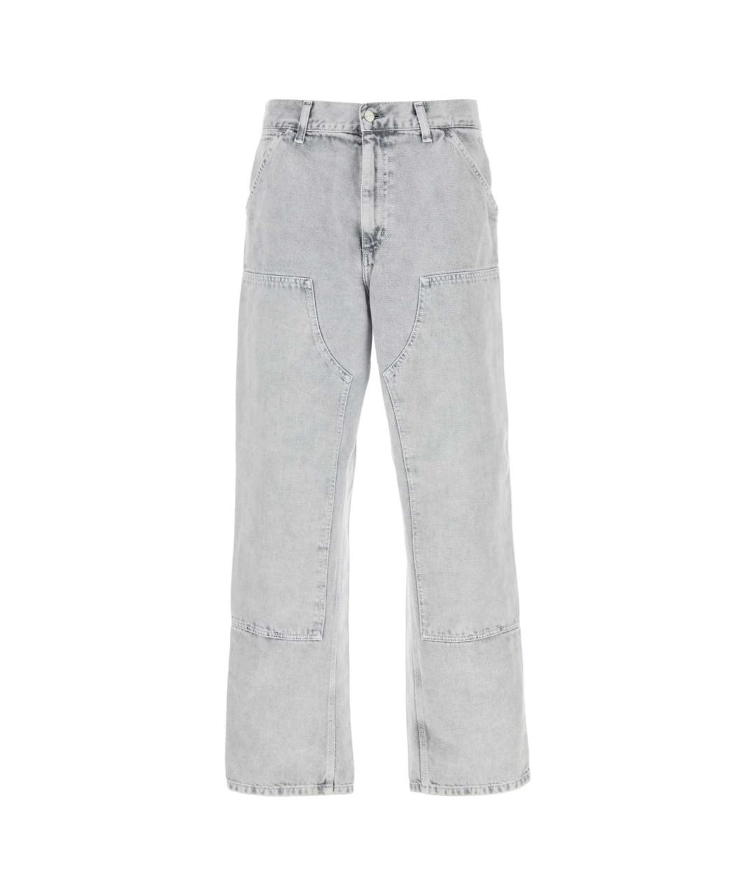 CARHARTT WIP Серые хлопковые повседневные брюки, фото 1