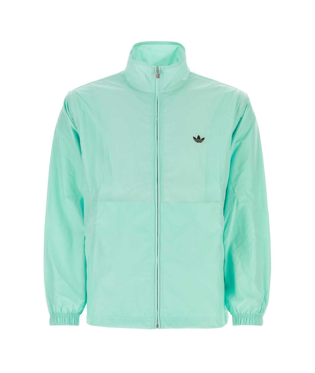 ADIDAS Бирюзовая полиамидовая куртка, фото 1