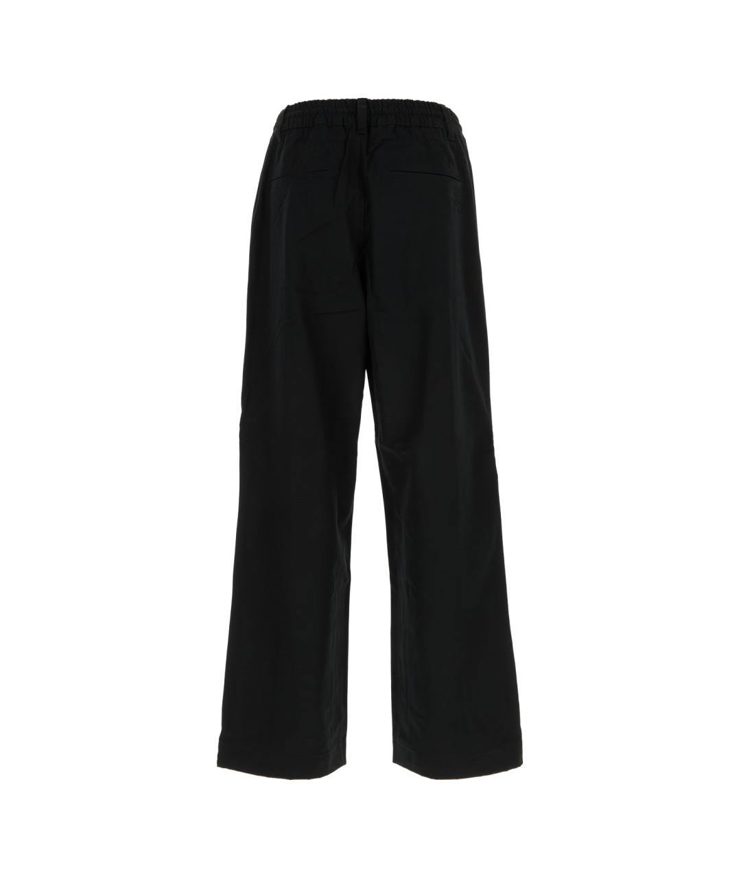 Y-3 Черные хлопковые повседневные брюки, фото 2