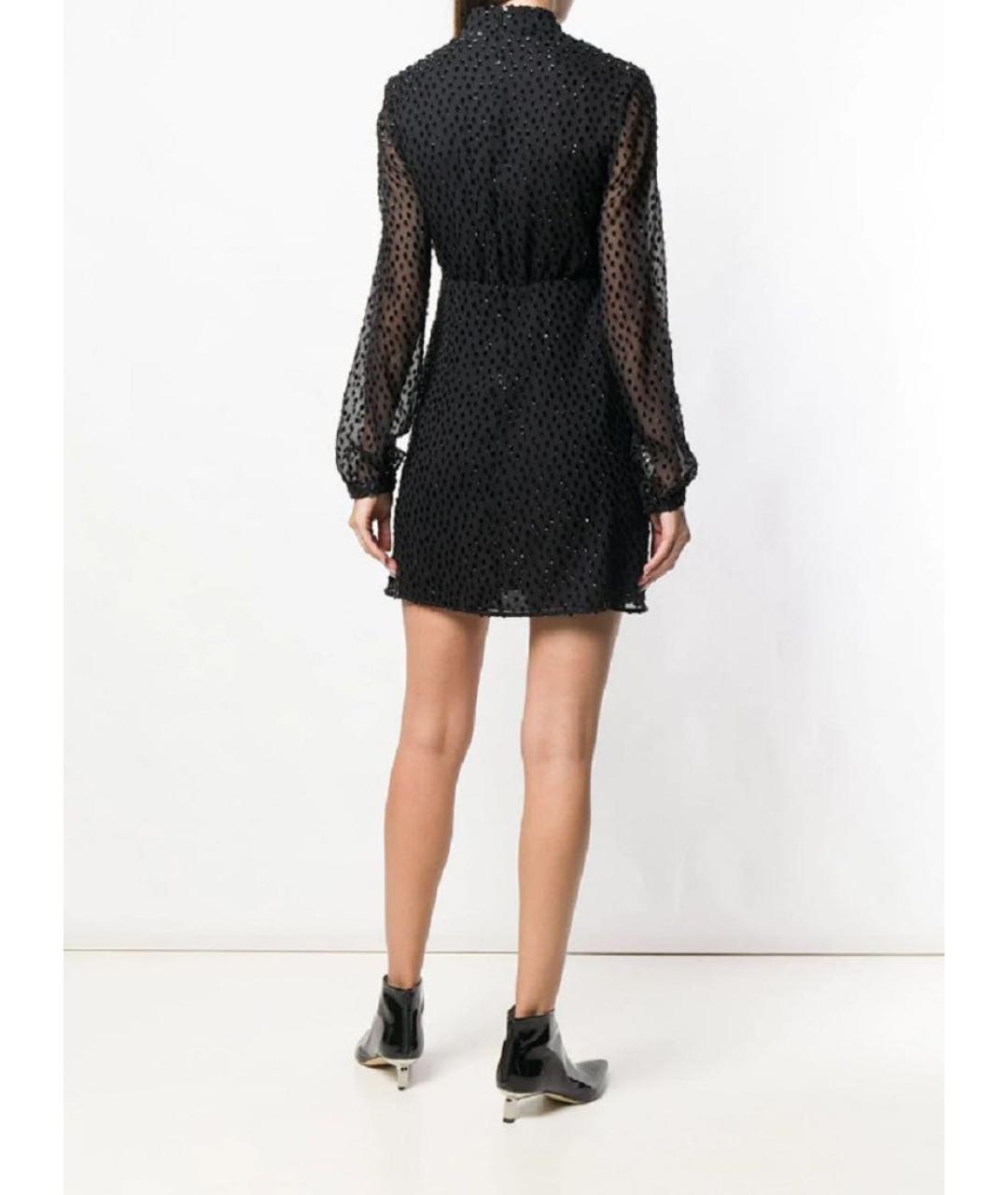SAINT LAURENT Черное шелковое коктейльное платье, фото 3