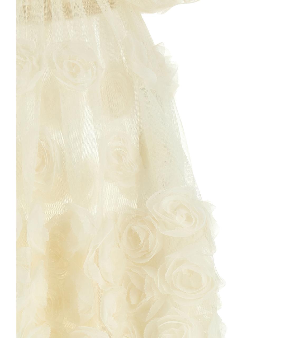 NORMA KAMALI Белое полиэстеровое вечернее платье, фото 4