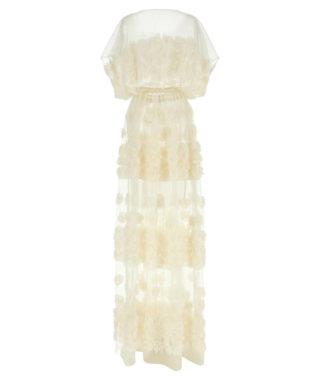 NORMA KAMALI Белое полиэстеровое вечернее платье, фото 2