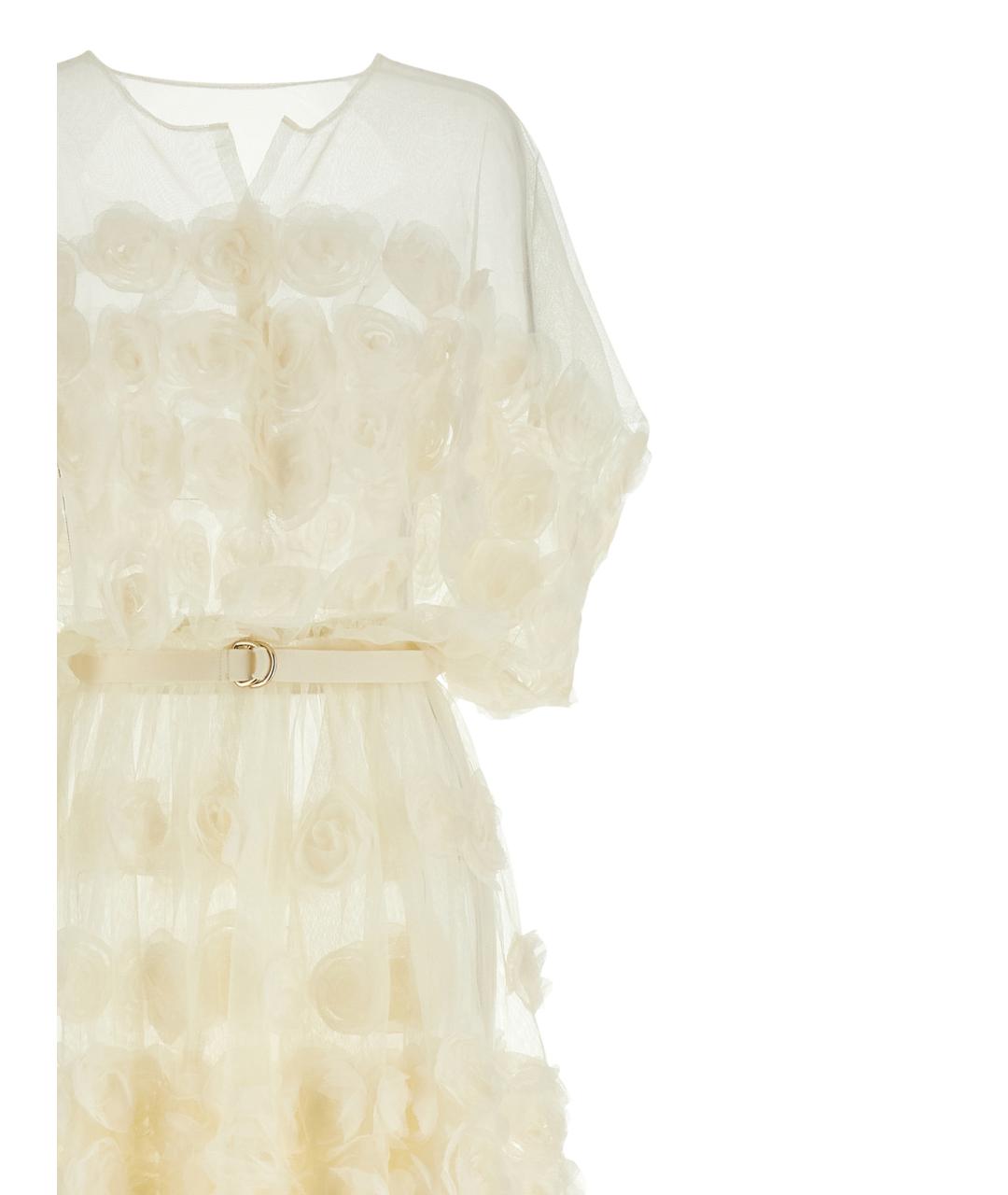 NORMA KAMALI Белое полиэстеровое вечернее платье, фото 3