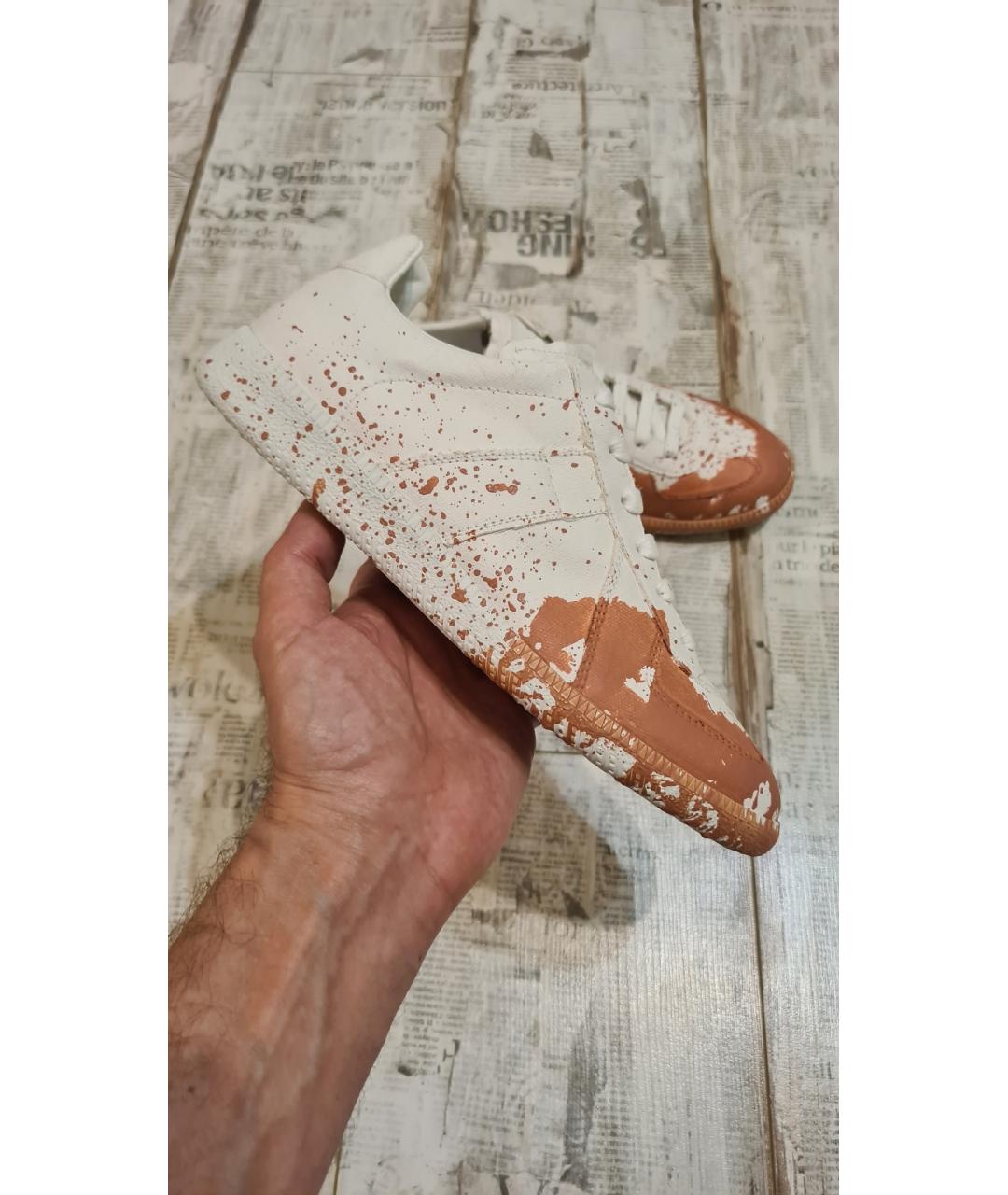 MAISON MARGIELA Белые низкие кроссовки / кеды, фото 5