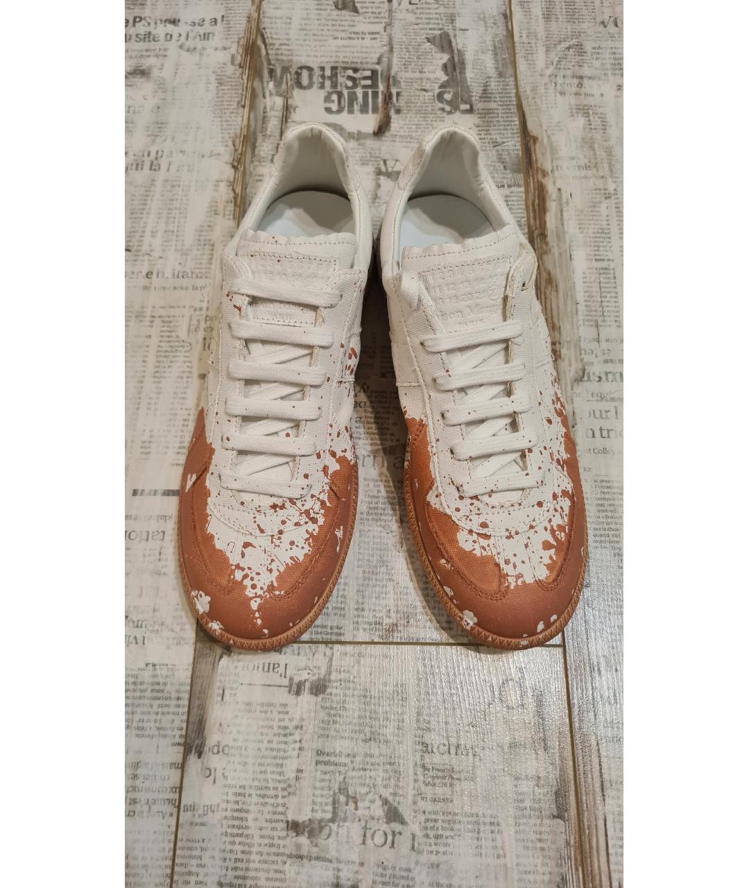 MAISON MARGIELA Белые низкие кроссовки / кеды, фото 6