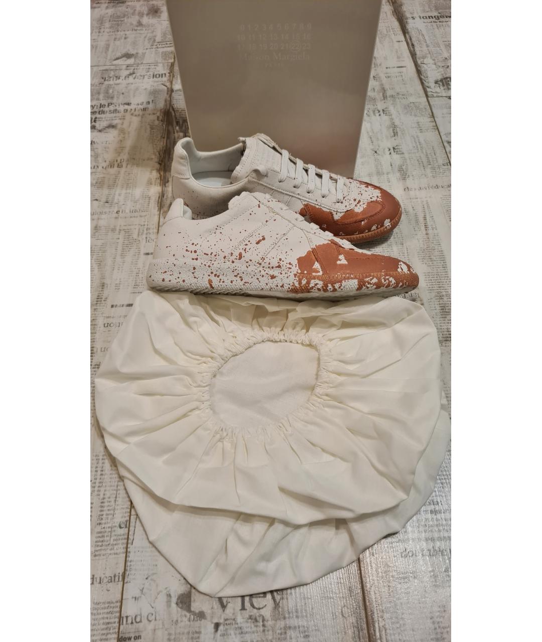 MAISON MARGIELA Белые низкие кроссовки / кеды, фото 10