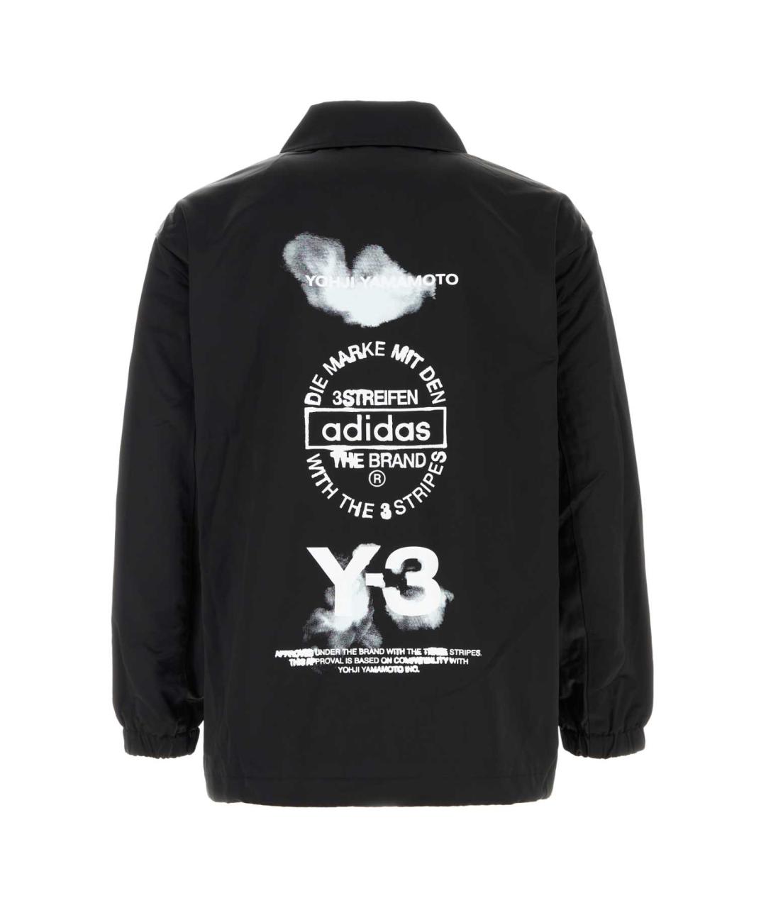 Y-3 Черная полиэстеровая куртка, фото 2