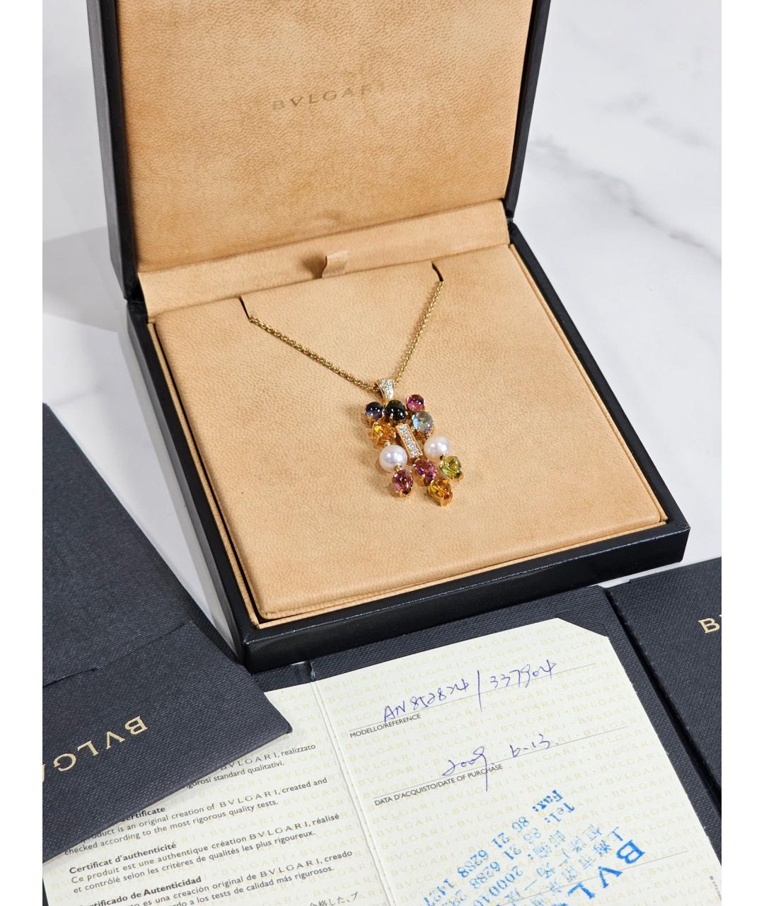 BVLGARI Золотое колье из желтого золота, фото 2