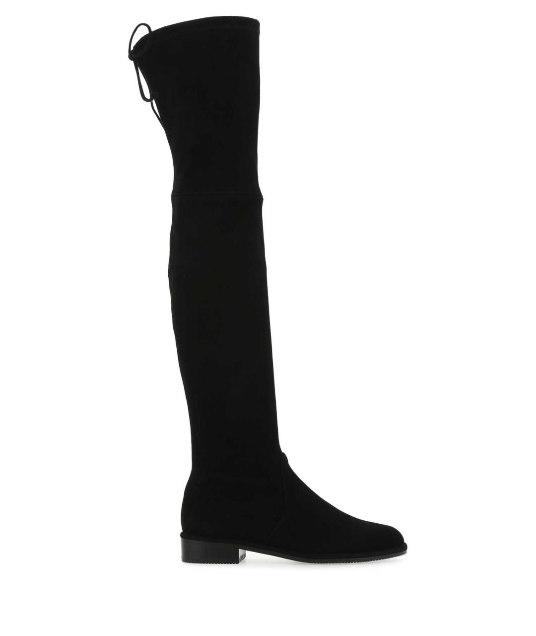 STUART WEITZMAN Черные замшевые ботфорты, фото 1