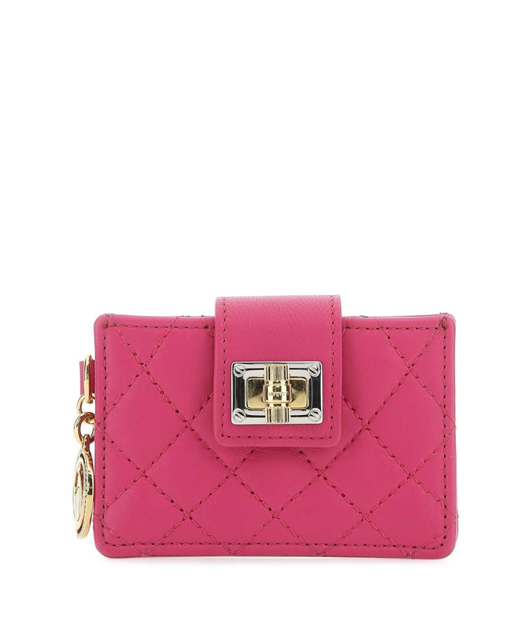 LANVIN Розовый кожаный кошелек, фото 1
