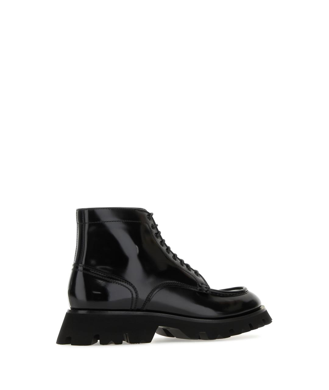SANTONI Черные кожаные высокие ботинки, фото 3
