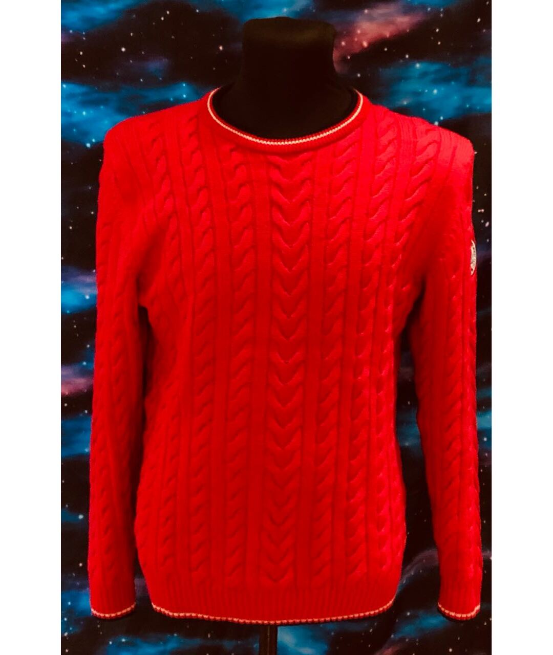 MANZONI 24 Красный шерстяной джемпер / свитер, фото 6