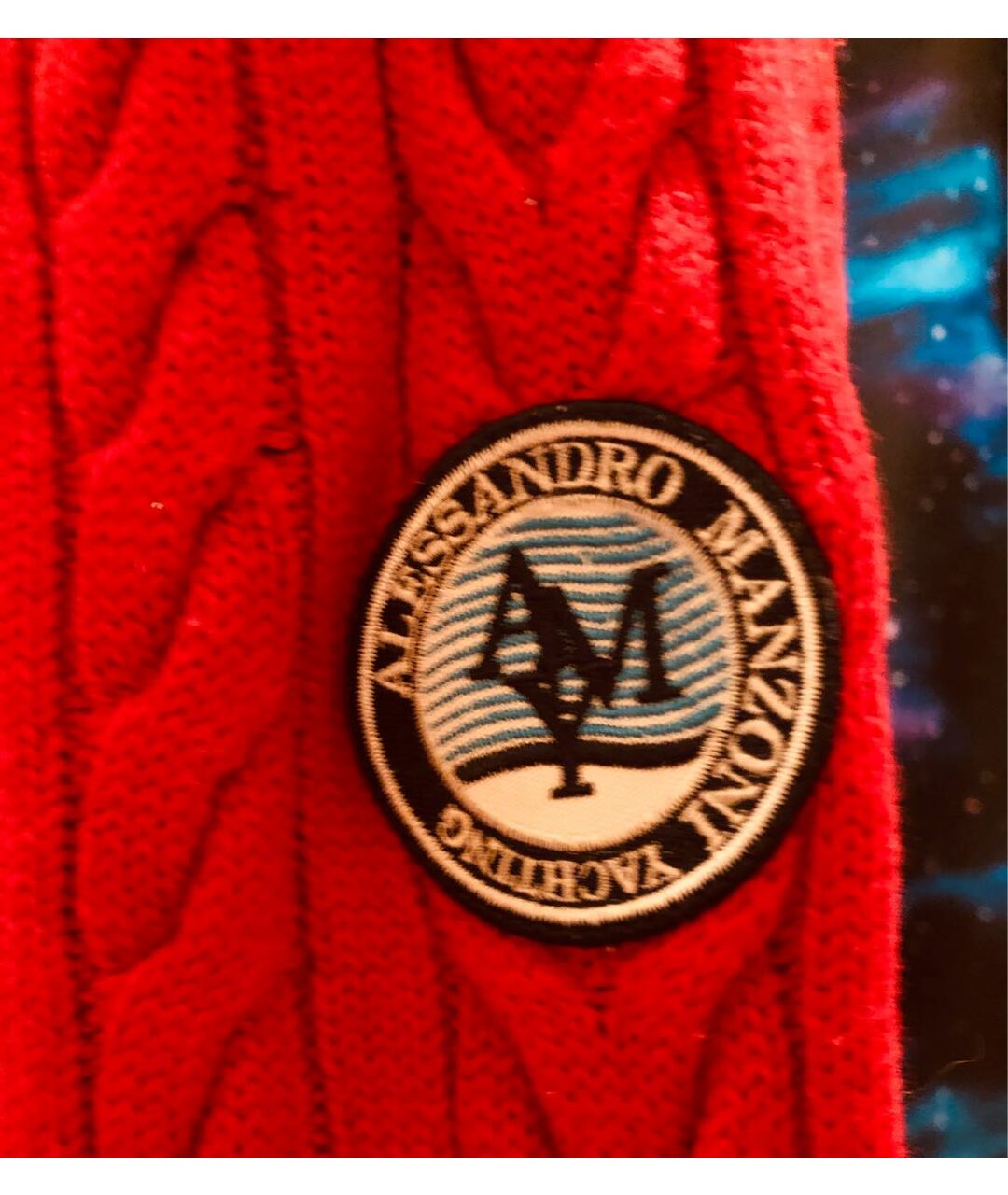 MANZONI 24 Красный шерстяной джемпер / свитер, фото 3