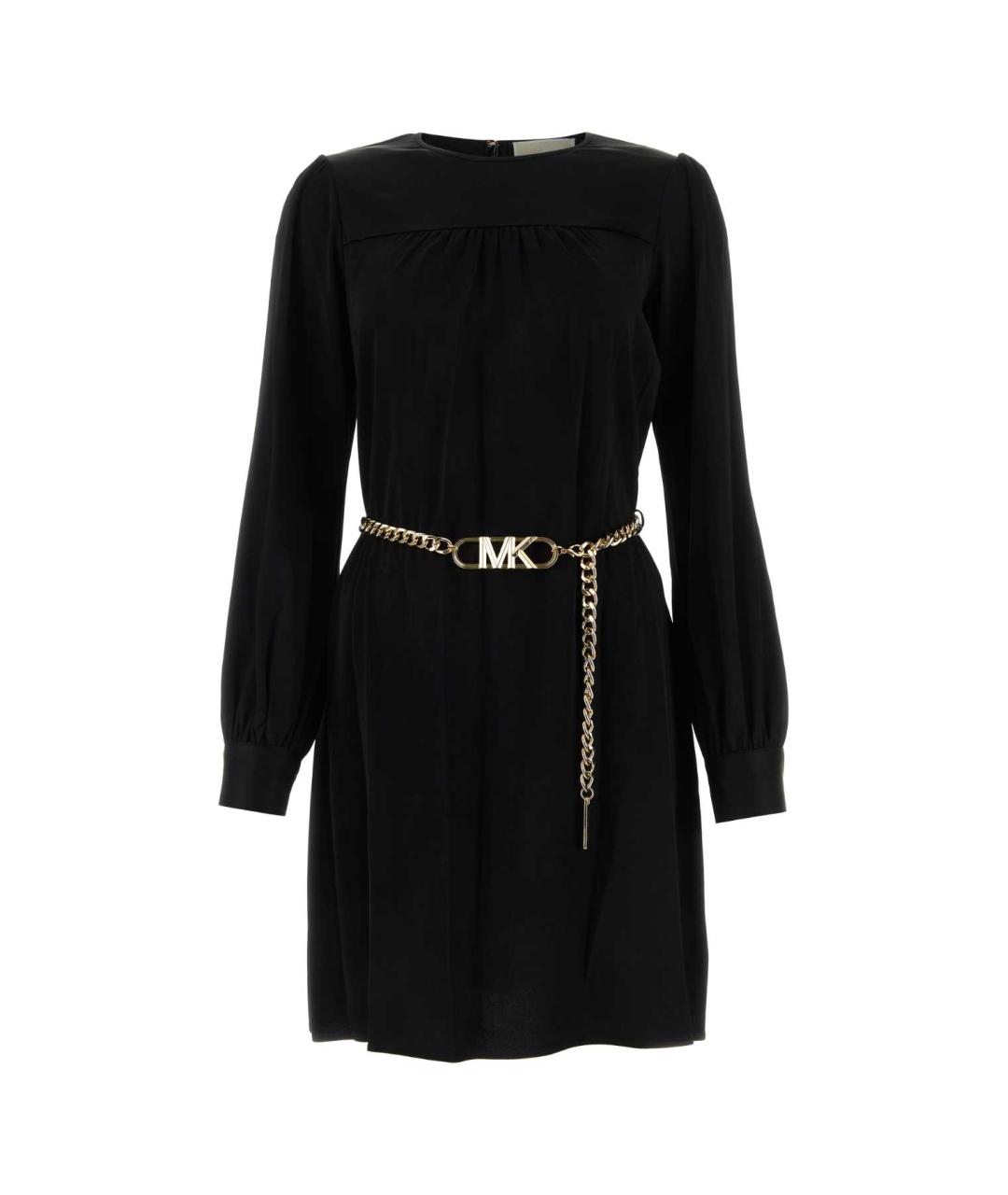 MICHAEL MICHAEL KORS Черное ацетатное повседневное платье, фото 1