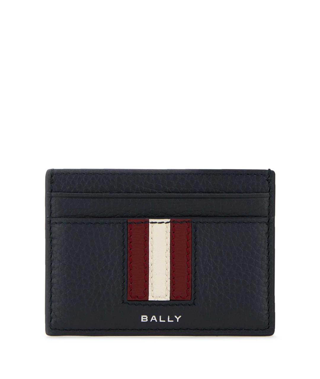 BALLY Темно-синий кожаный кардхолдер, фото 1