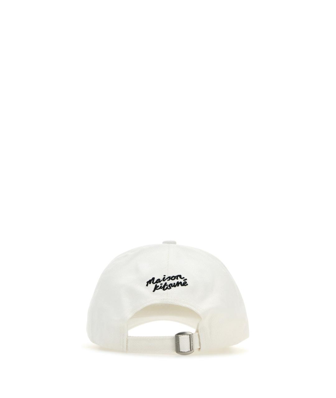 MAISON KITSUNE Белая хлопковая кепка/бейсболка, фото 3