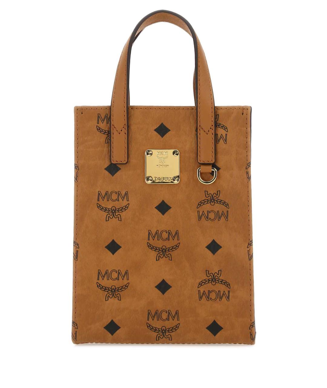 MCM Бежевая сумка тоут из искусственной кожи, фото 1