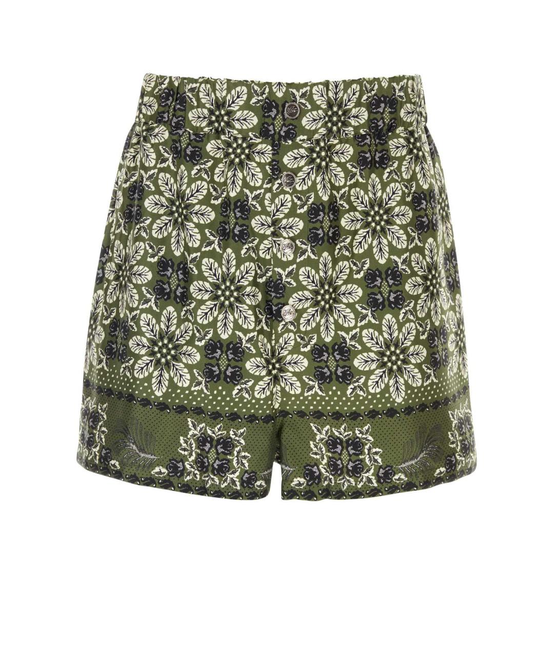 ETRO Зеленые шелковые шорты, фото 1