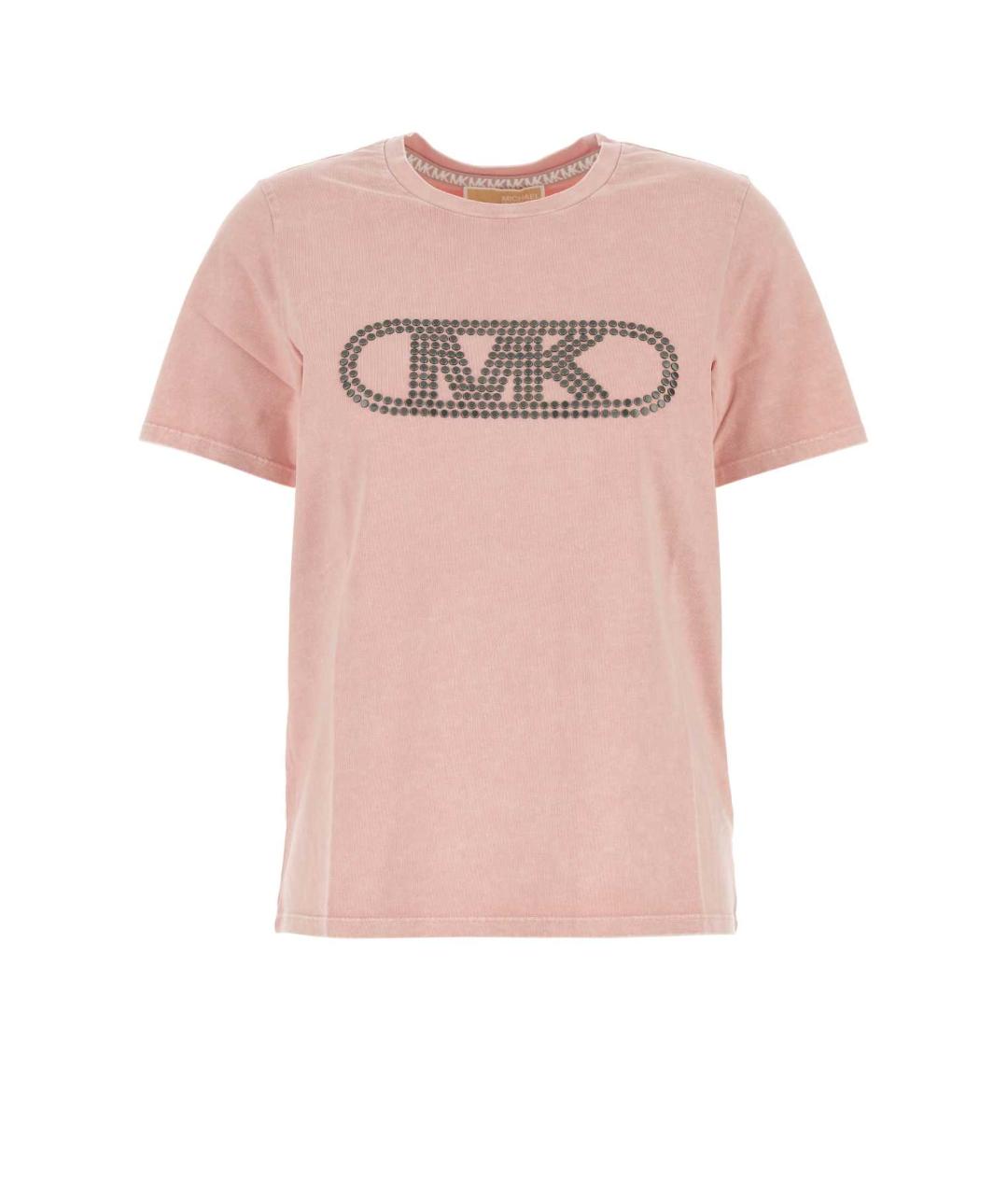 MICHAEL KORS Розовая хлопковая футболка, фото 1