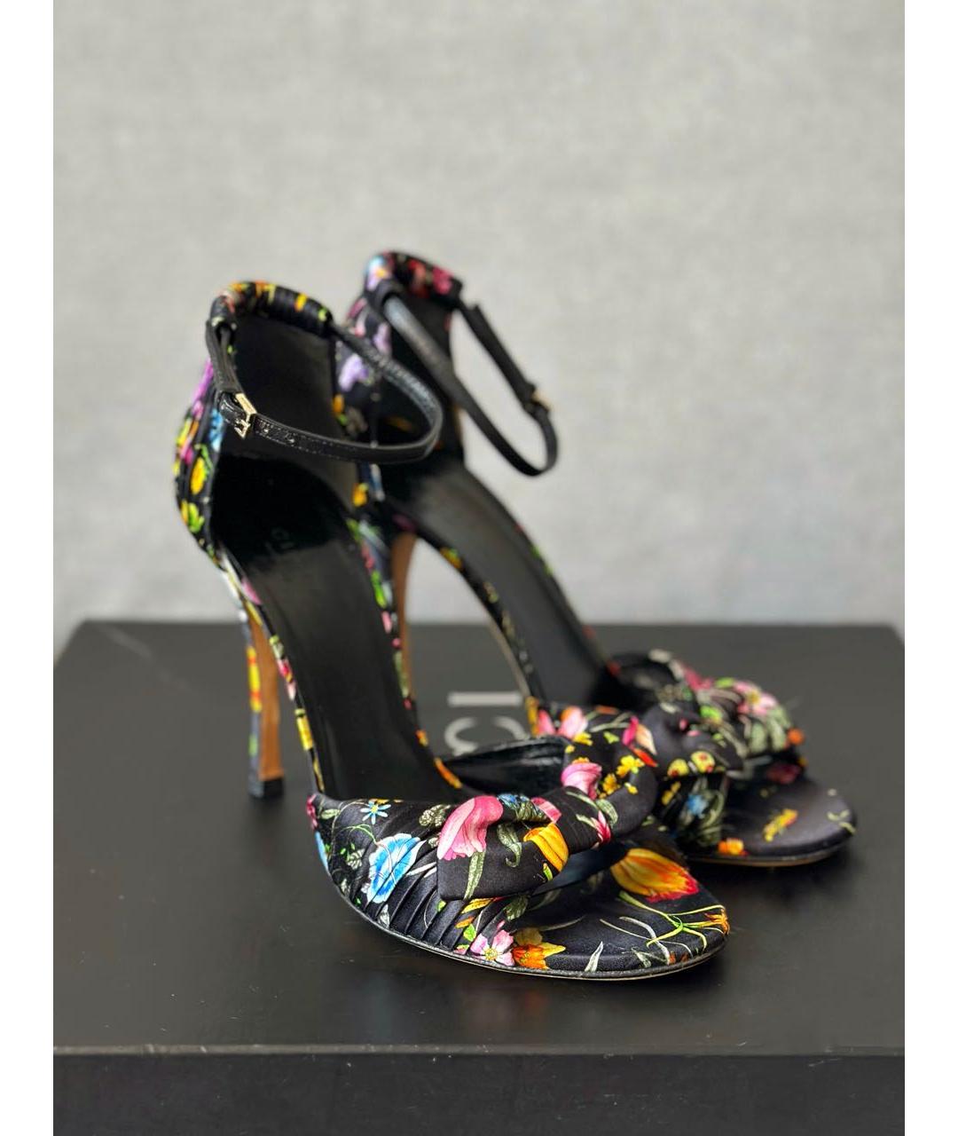 GUCCI Черные босоножки, фото 7