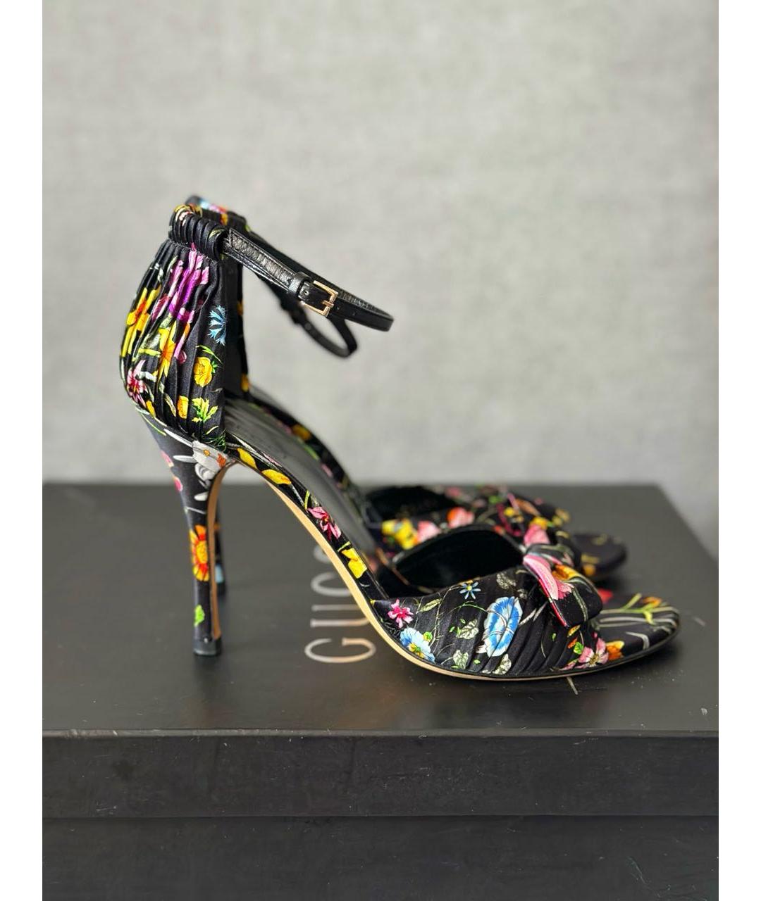 GUCCI Черные босоножки, фото 3