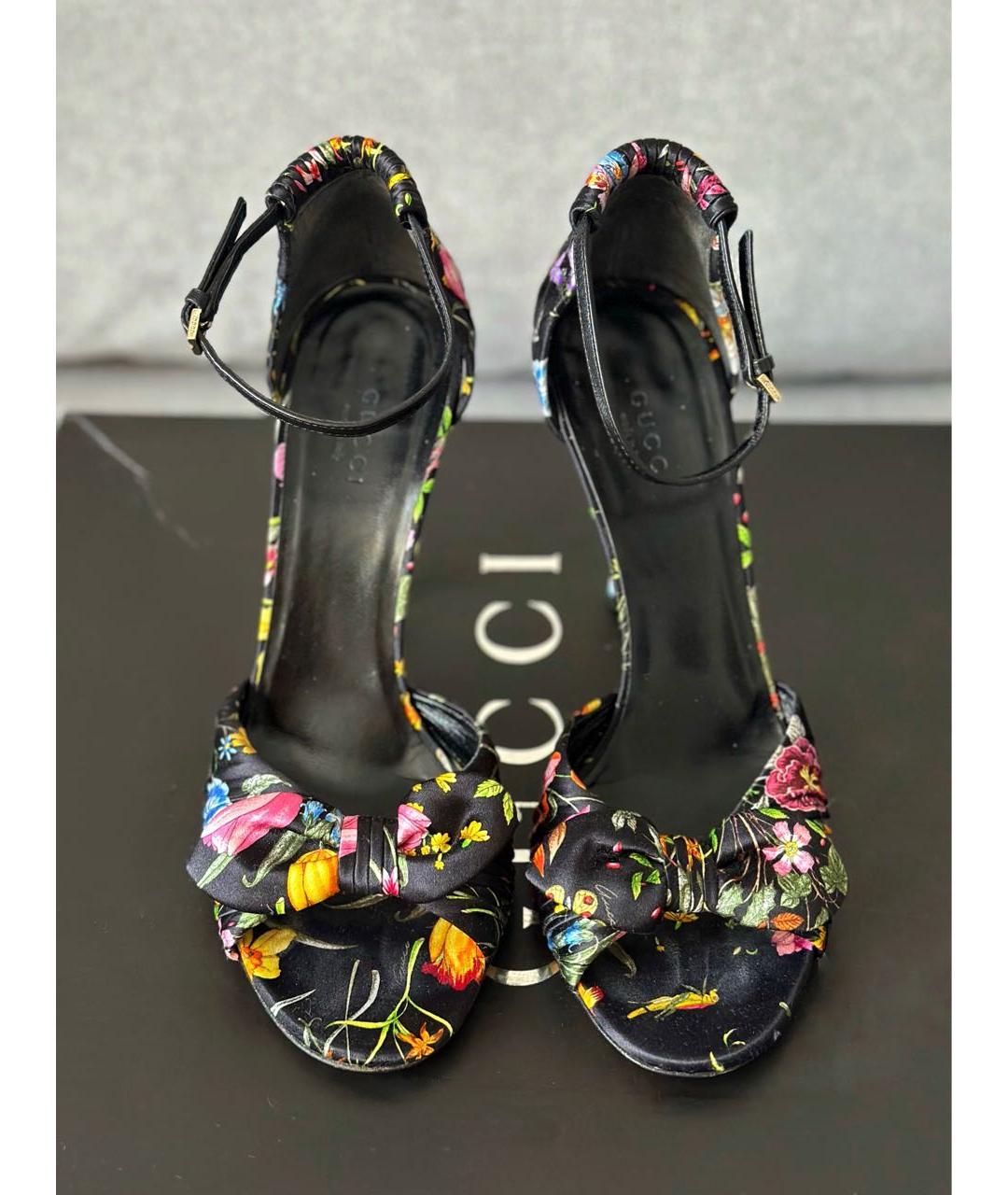GUCCI Черные босоножки, фото 6