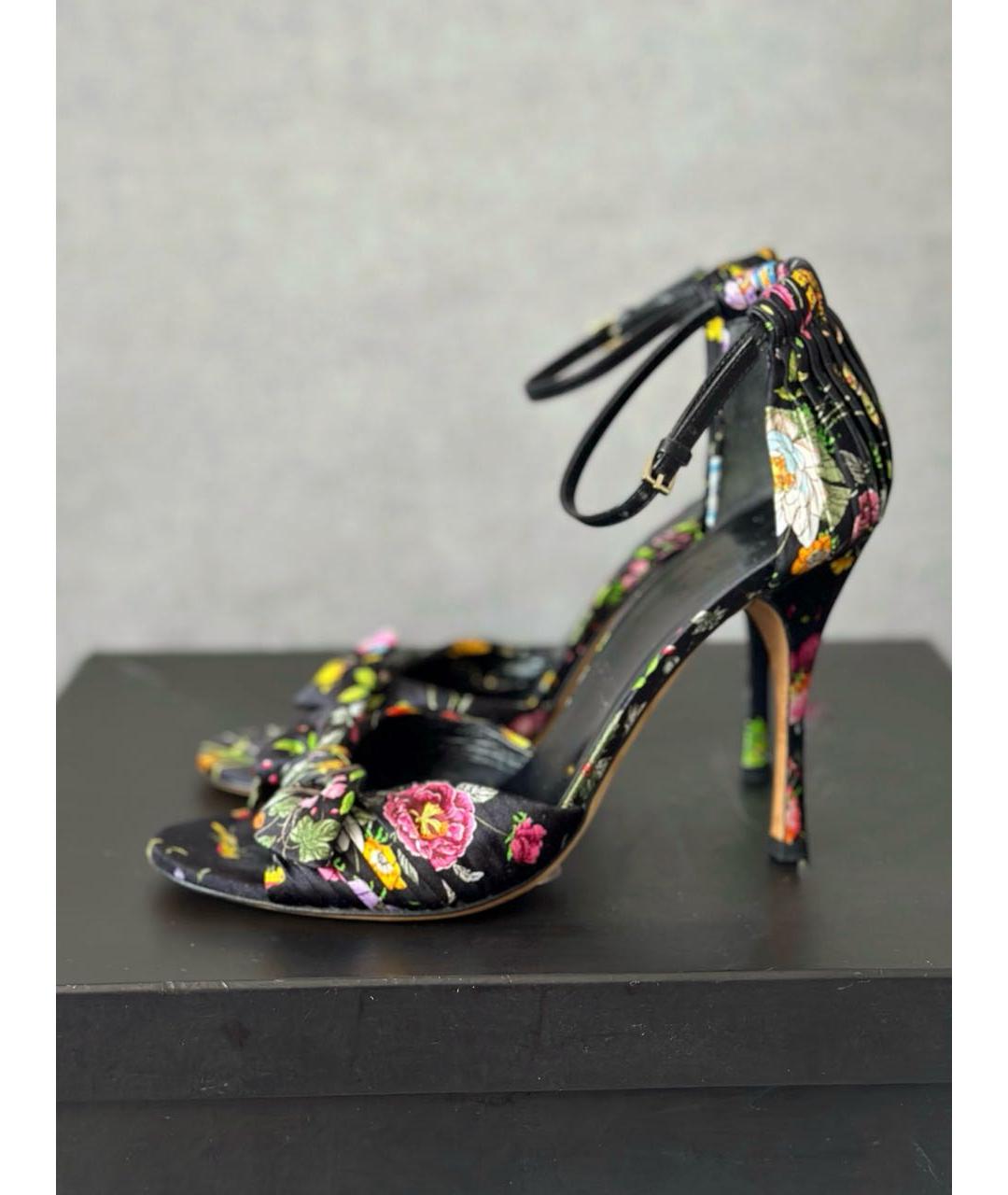GUCCI Черные босоножки, фото 4