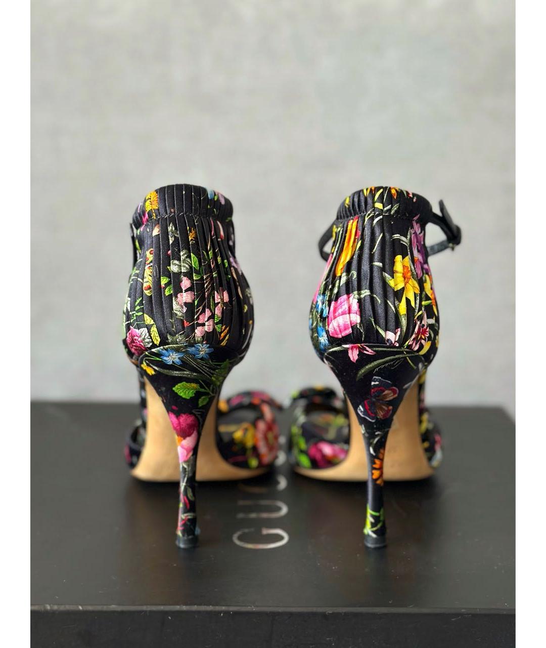 GUCCI Черные босоножки, фото 5
