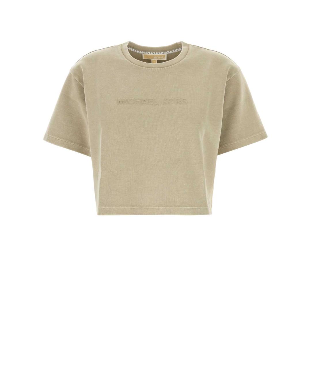 MICHAEL KORS Бежевая футболка, фото 1