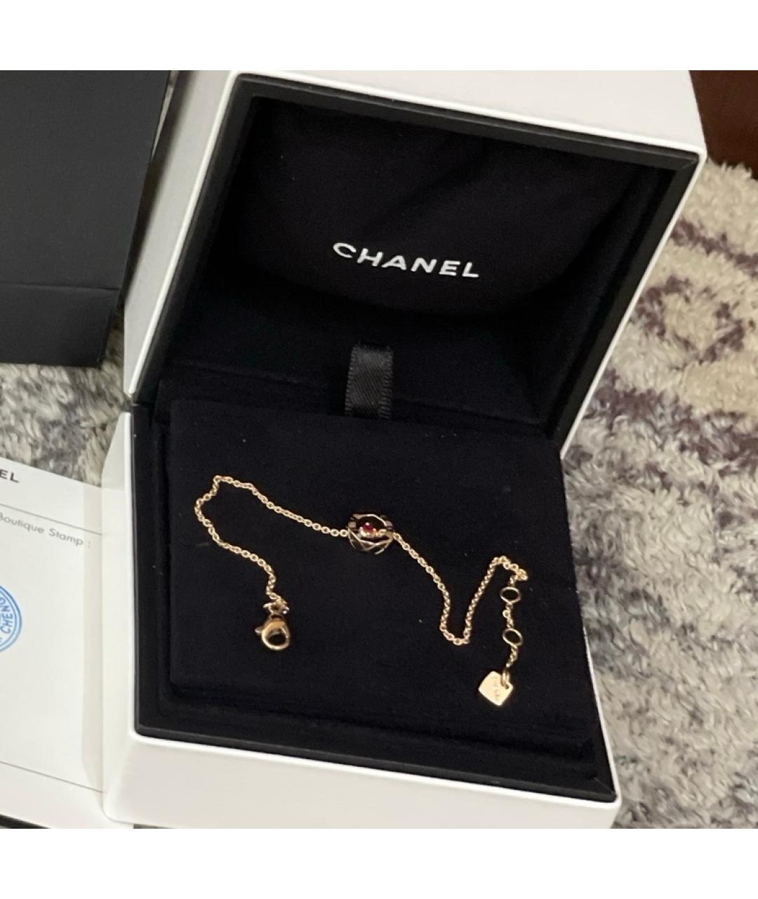 CHANEL Бежевый браслет из желтого золота, фото 2