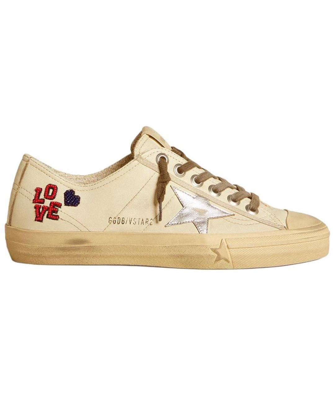 GOLDEN GOOSE DELUXE BRAND Бежевые кеды, фото 1