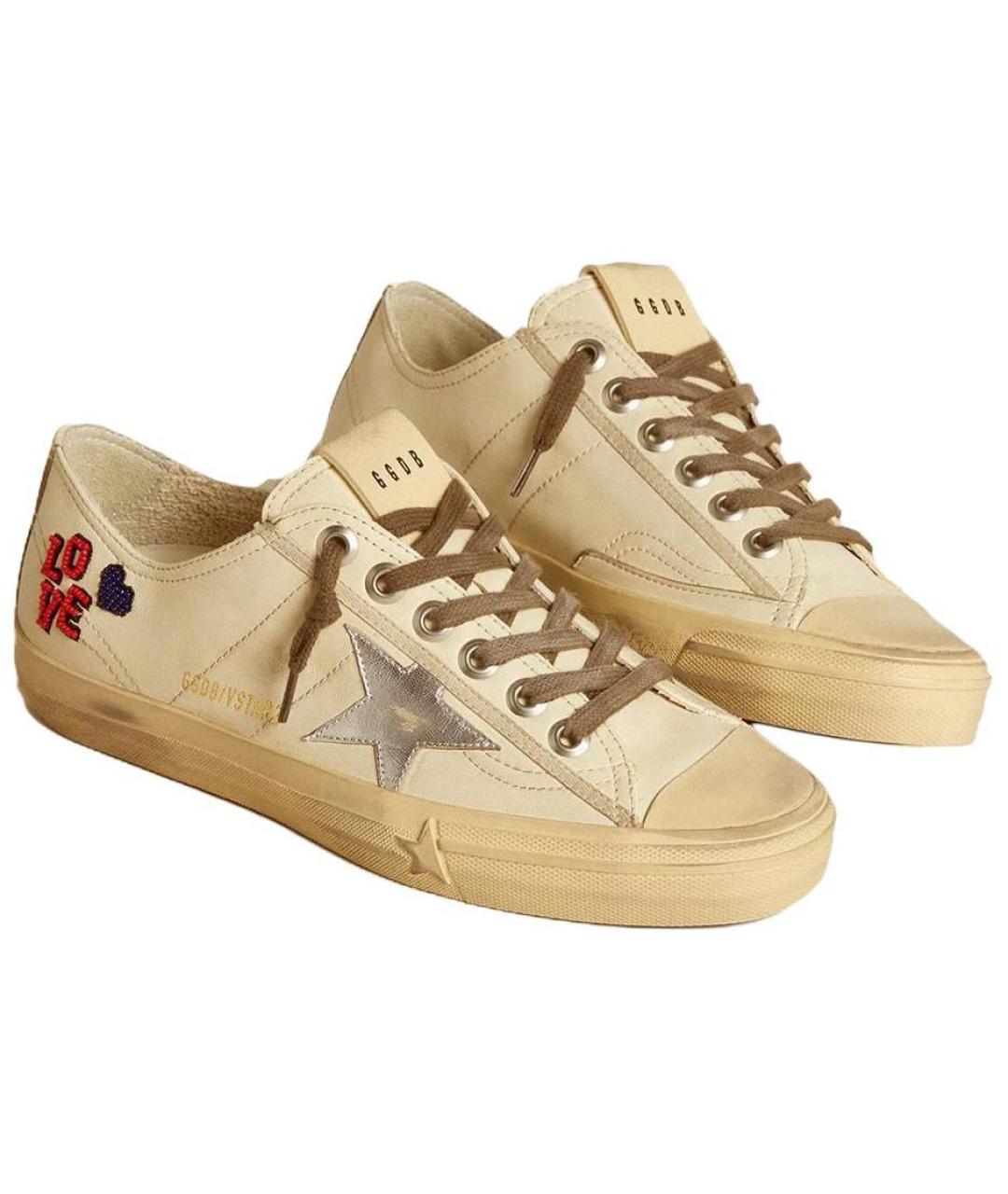 GOLDEN GOOSE DELUXE BRAND Бежевые кеды, фото 3