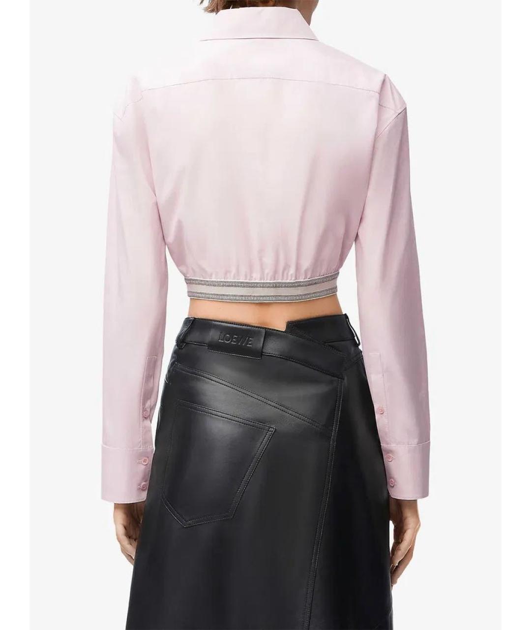 LOEWE Розовая хлопковая рубашка, фото 4