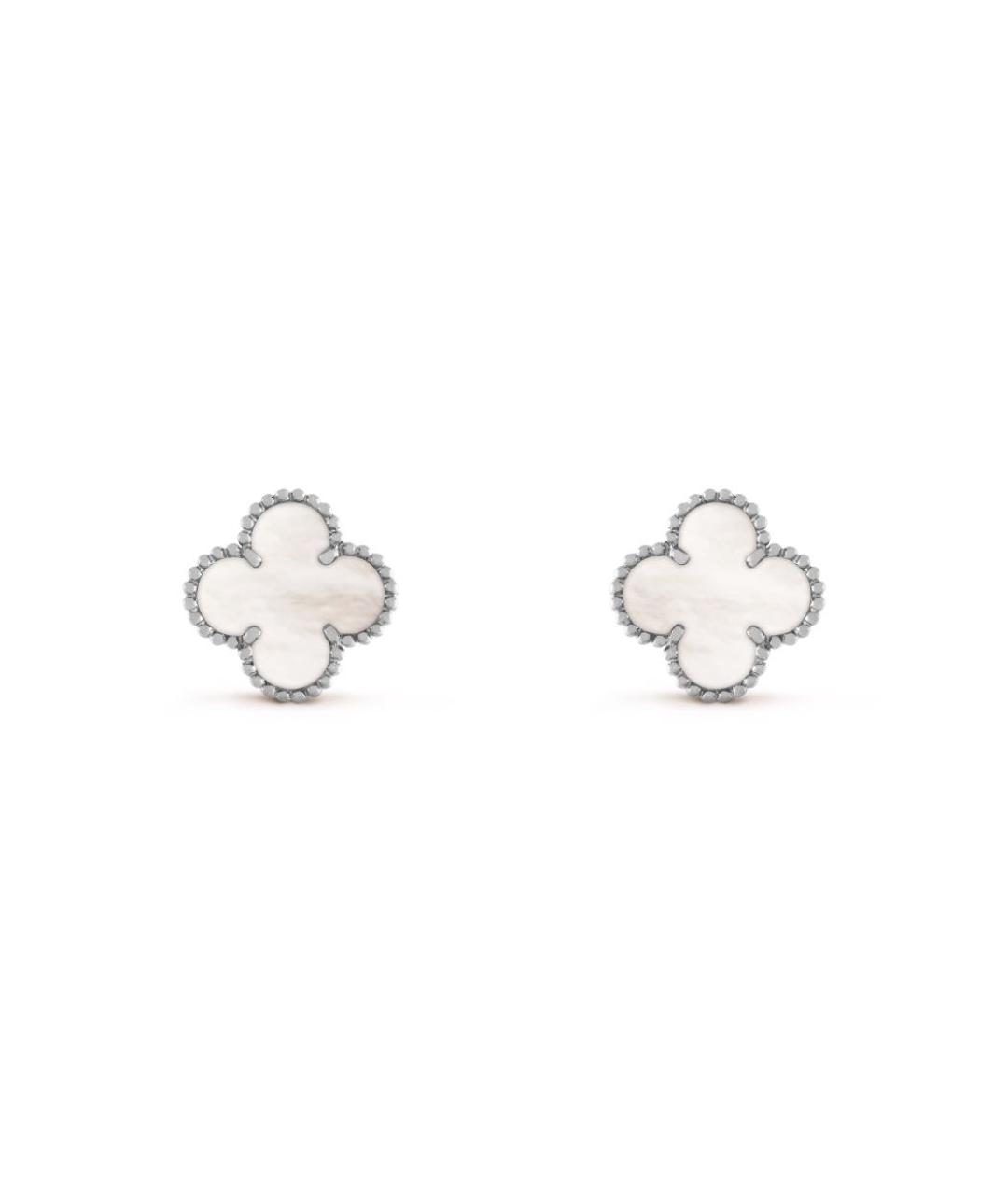 VAN CLEEF & ARPELS Серебряные серьги из белого золота, фото 1