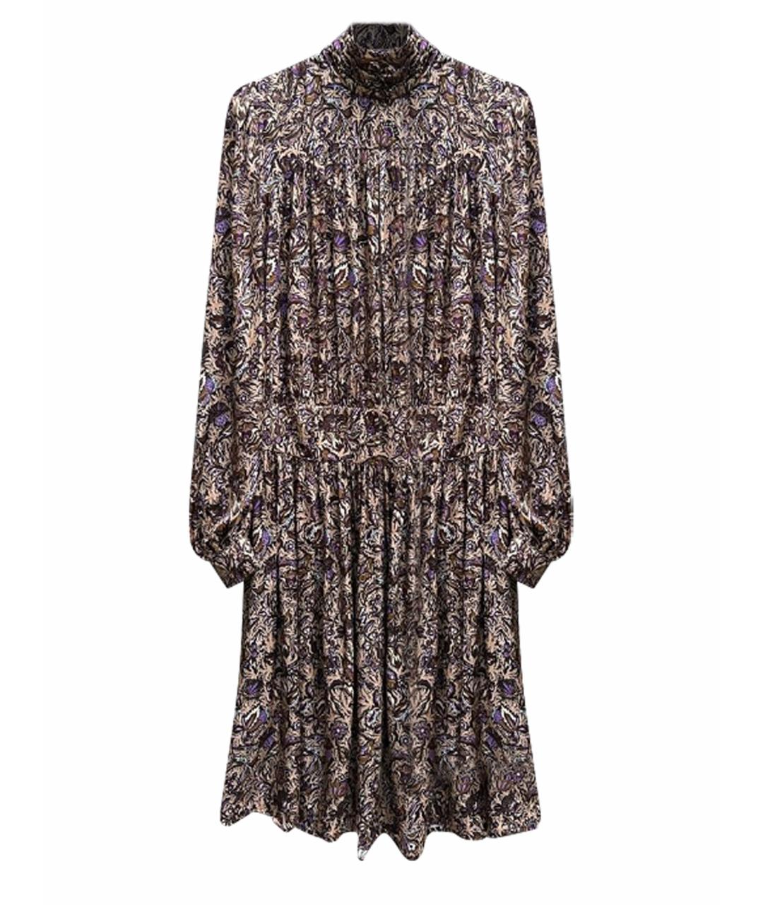 ZADIG & VOLTAIRE Коричневое вискозное платье, фото 1