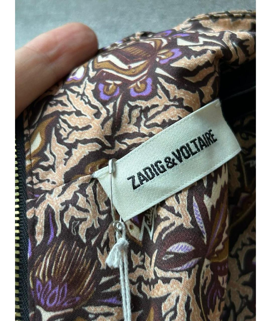 ZADIG & VOLTAIRE Коричневое вискозное платье, фото 3
