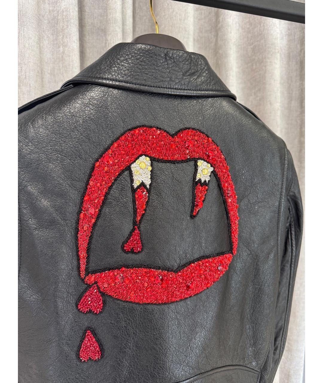 SAINT LAURENT Черная кожаная куртка, фото 5