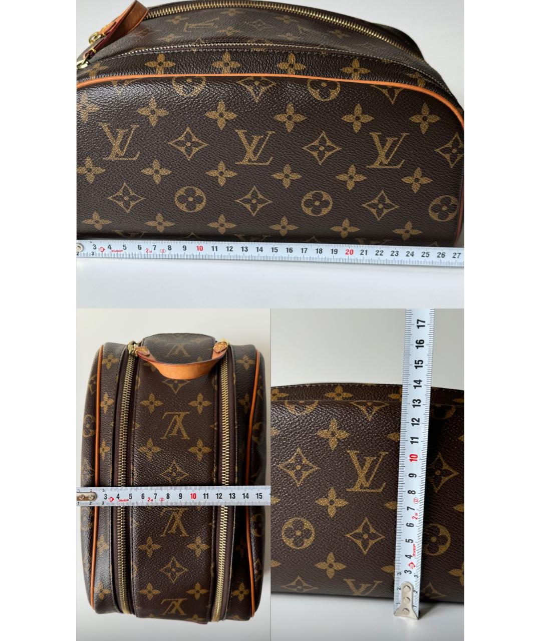 LOUIS VUITTON Коричневая косметичка из искусственной кожи, фото 5