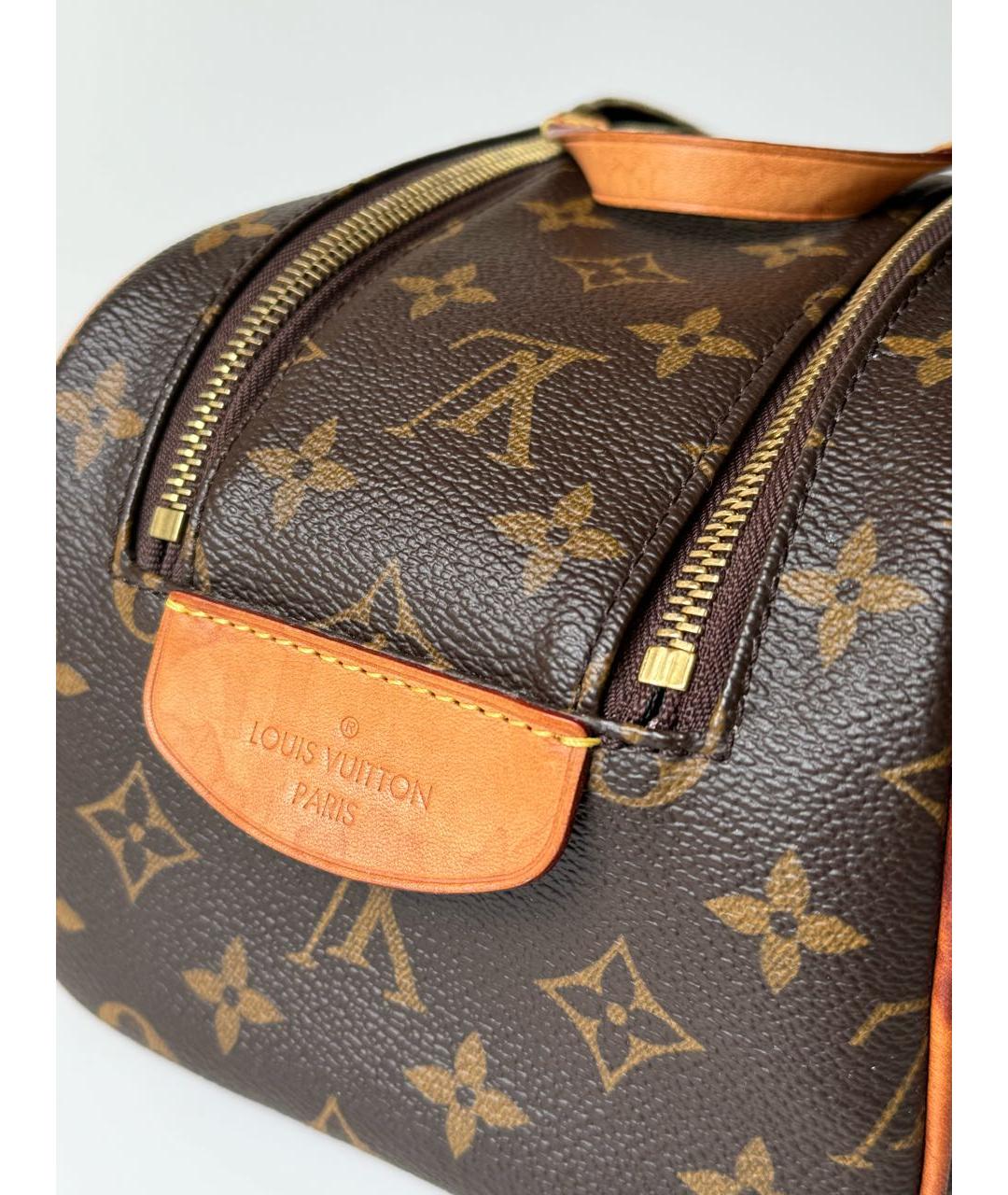 LOUIS VUITTON Коричневая косметичка из искусственной кожи, фото 2