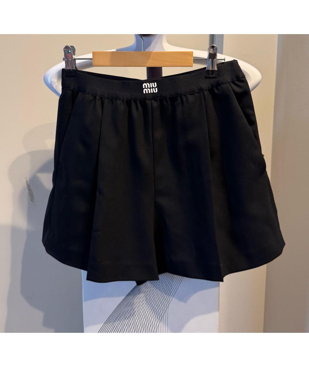MIU MIU Черные шорты, фото 2