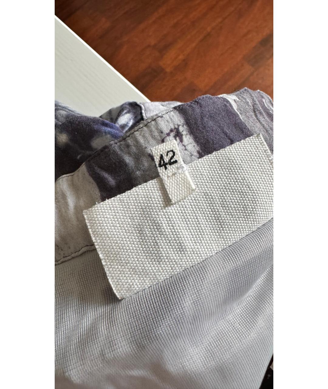 MM6 MAISON MARGIELA Серое вискозное повседневное платье, фото 5