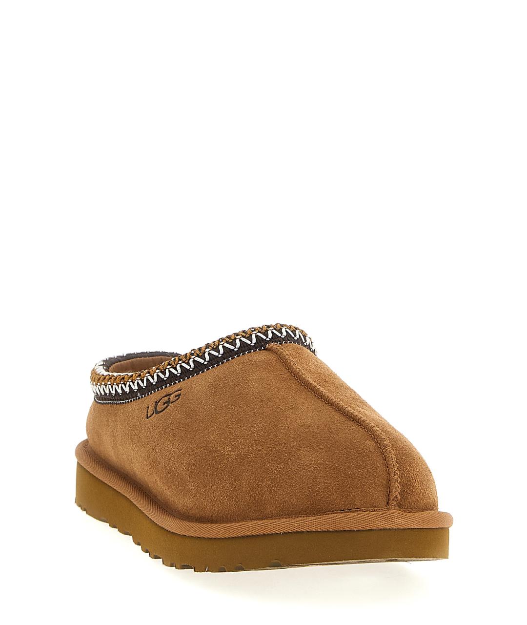 UGG AUSTRALIA Коричневые кожаные шлепанцы, фото 2