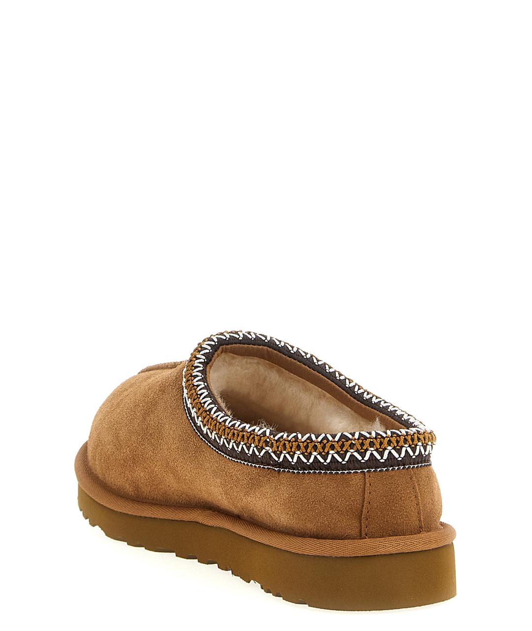UGG AUSTRALIA Коричневые кожаные шлепанцы, фото 3