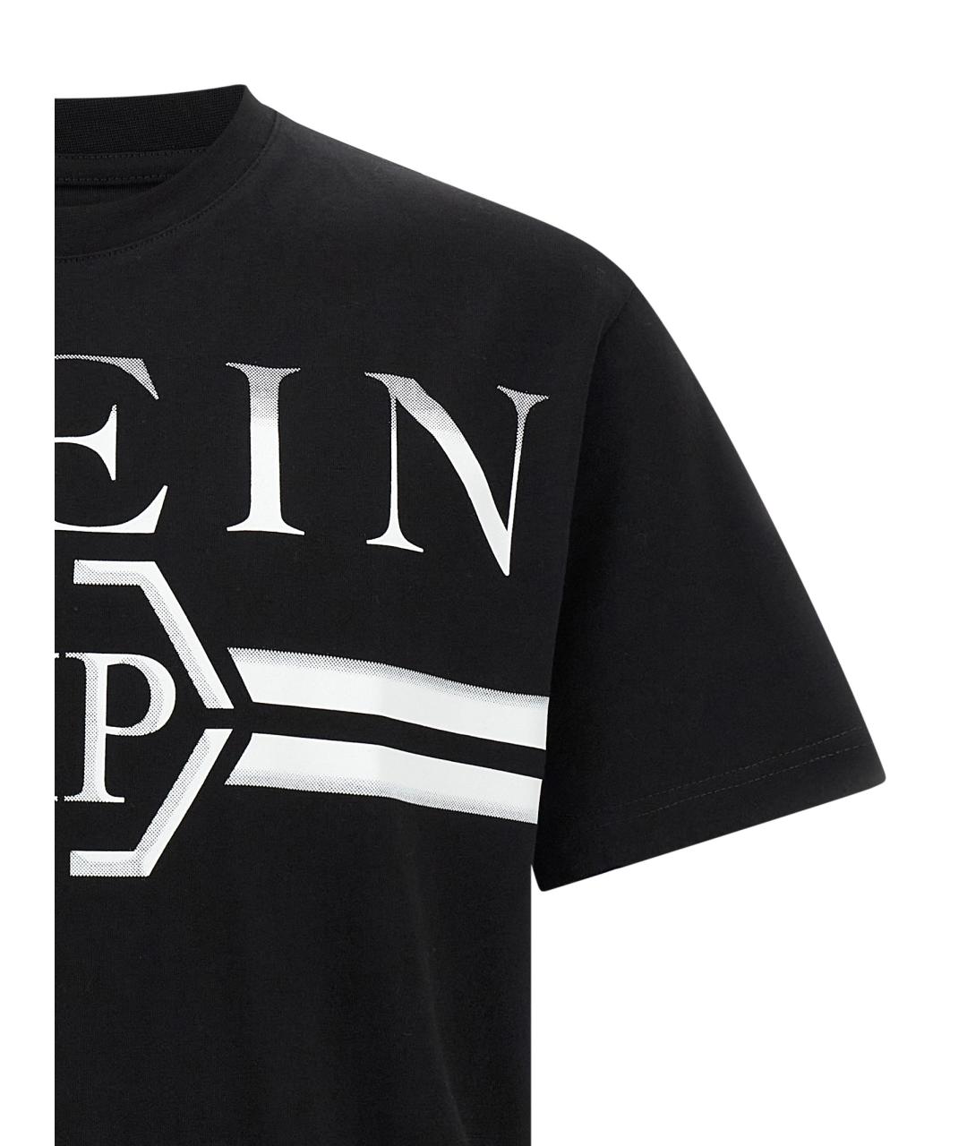PHILIPP PLEIN Черная хлопковая футболка, фото 3