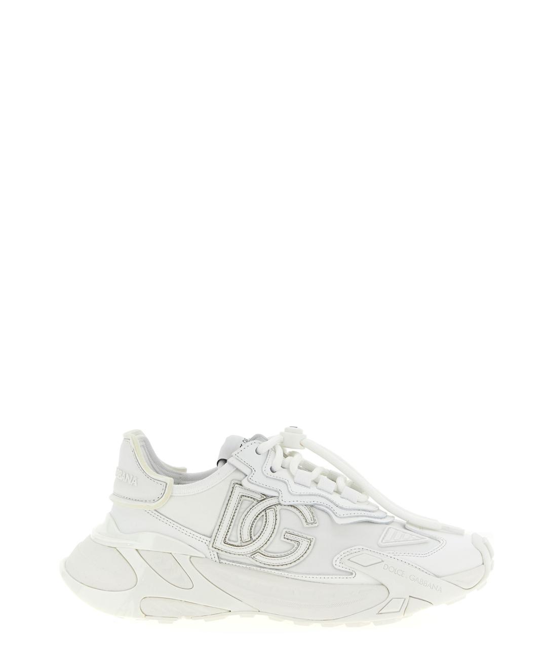 DOLCE&GABBANA Белые синтетические кроссовки, фото 1