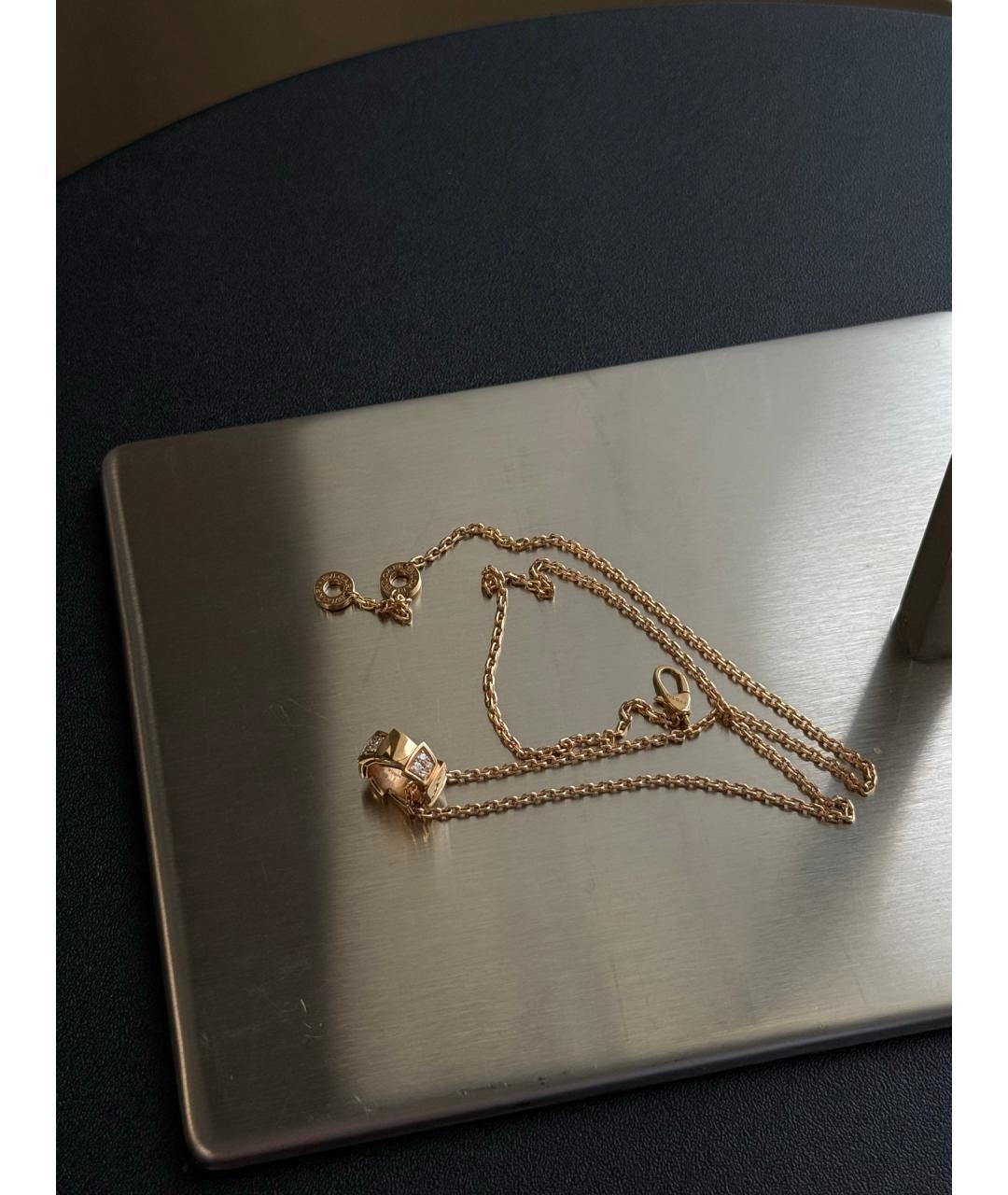 BVLGARI Золотое колье из розового золота, фото 4
