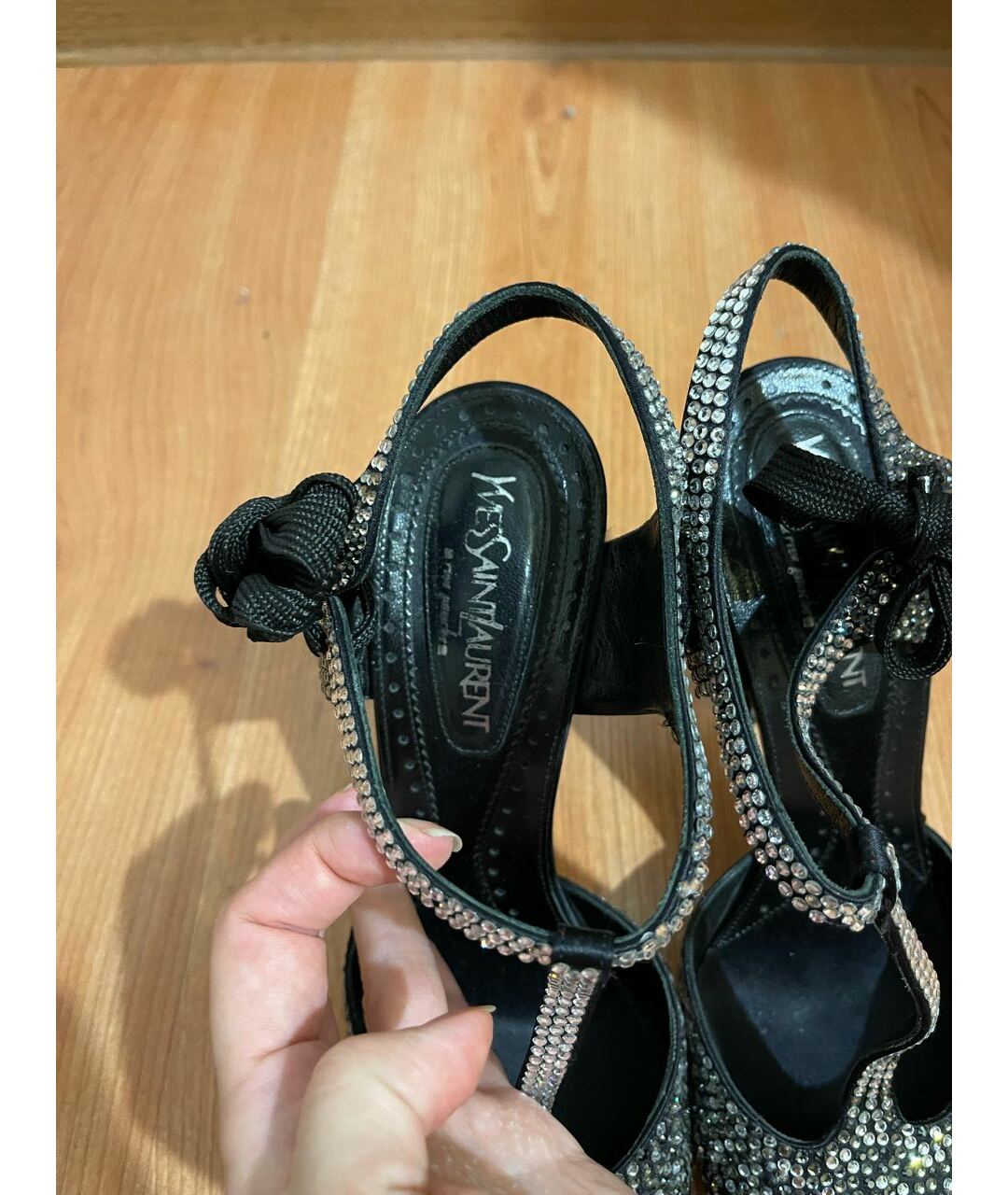 YVES SAINT LAURENT VINTAGE Черные туфли, фото 7