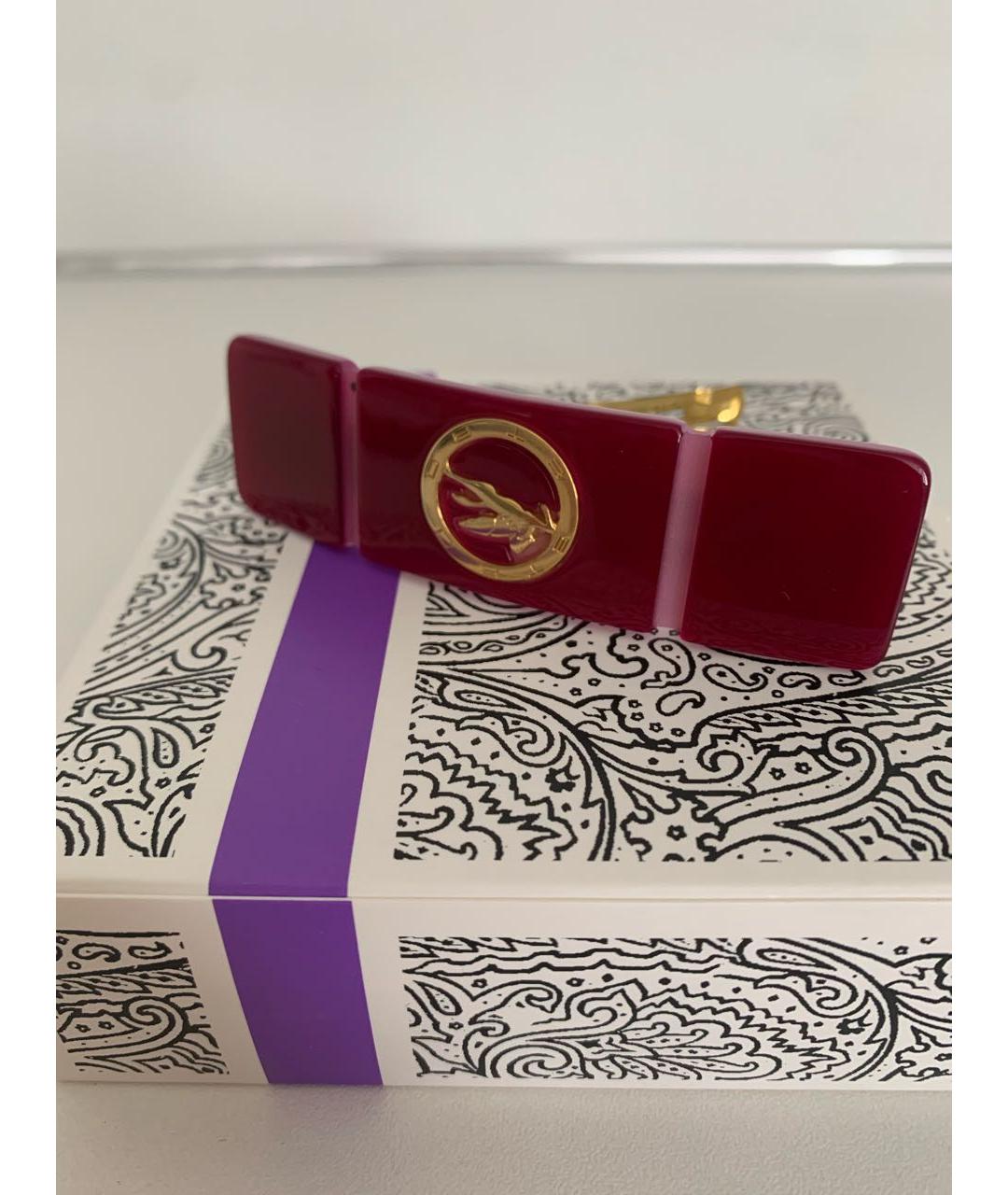 ETRO Бордовая заколка, фото 5