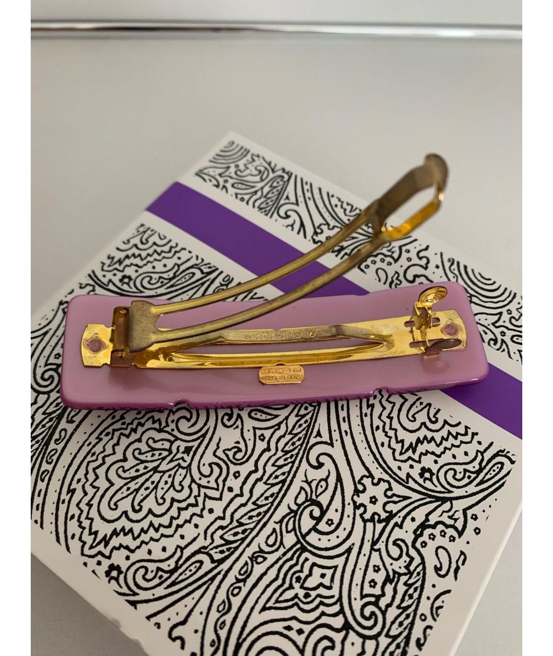 ETRO Бордовая заколка, фото 6